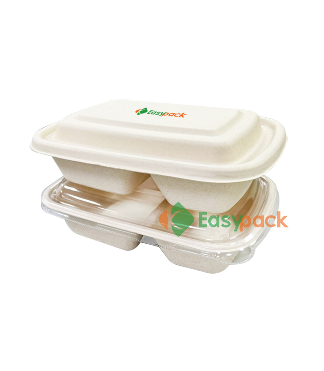 Eco-Products 8 oz. Compostable Rectangular Deli Containers w/ Lid –