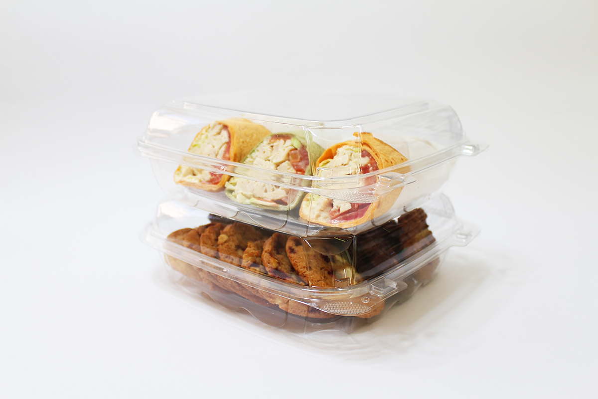 Salad Packaging, paper salad containers, plastic salad boxes, hinged salad  containers