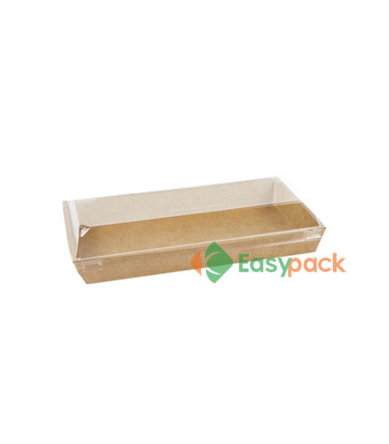 Brown Paper Salad Box With Window, For Food Packaging, Size: 500ml