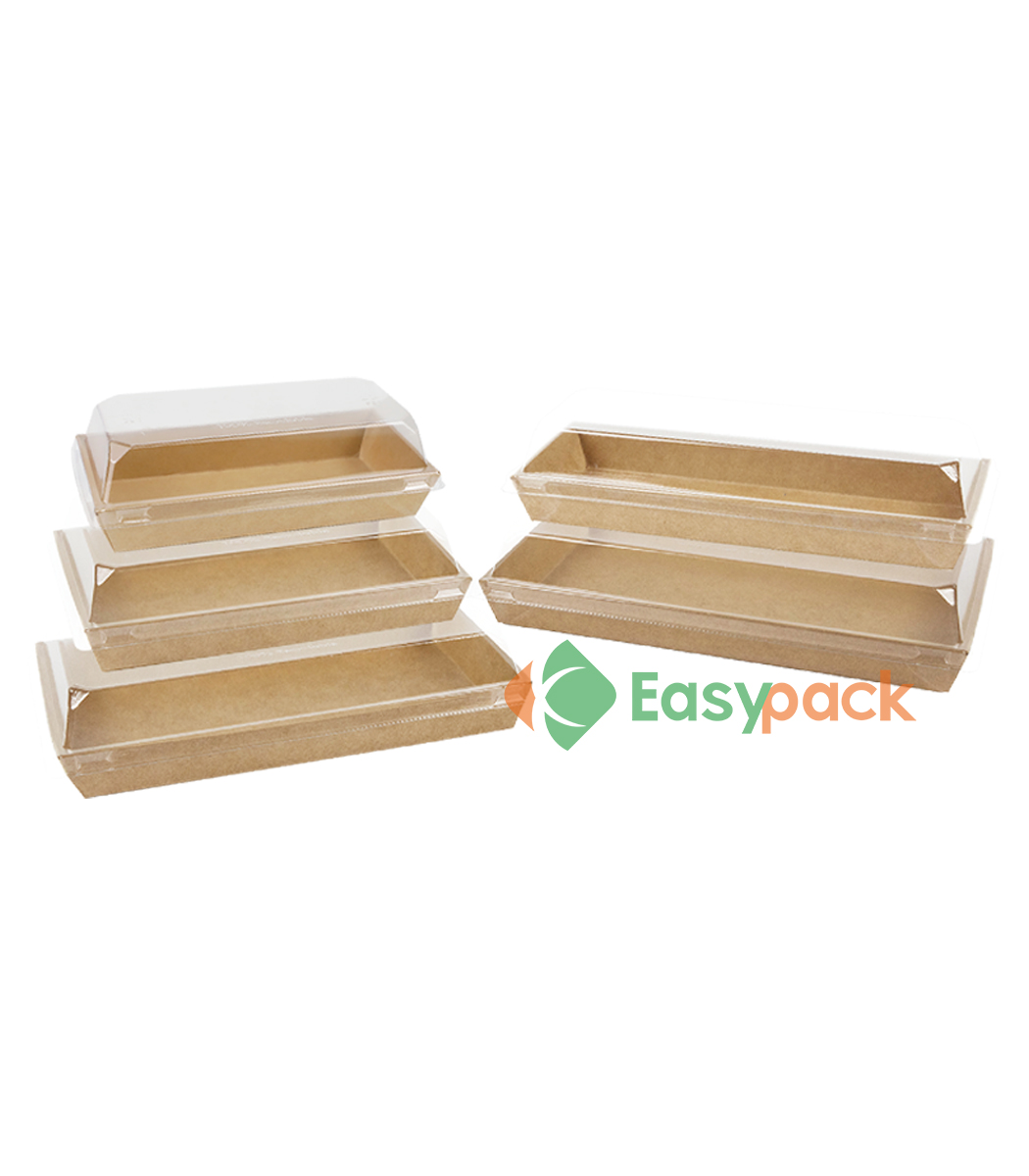 Brown Paper Salad Box With Window, For Food Packaging, Size: 500ml