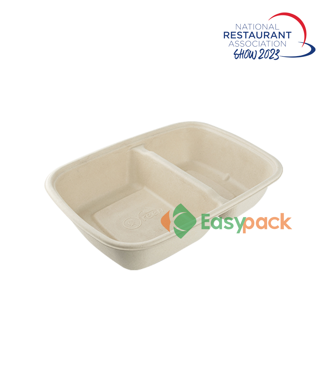 Eco-Products 24 oz. Rectangular Deli Container w/ Hinged Lid