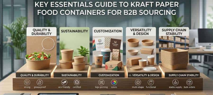 5 Key Essentials Guide to Kraft Paper Food Containers For B2B Sourcing