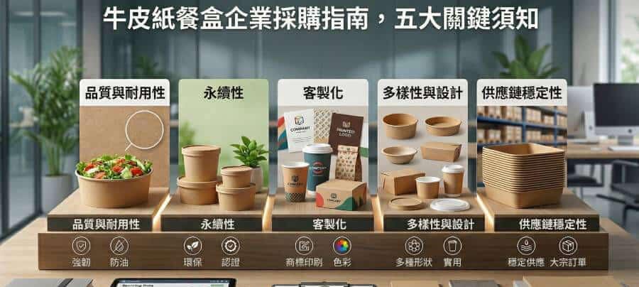 牛皮紙餐盒企業採購指南，五大關鍵須知