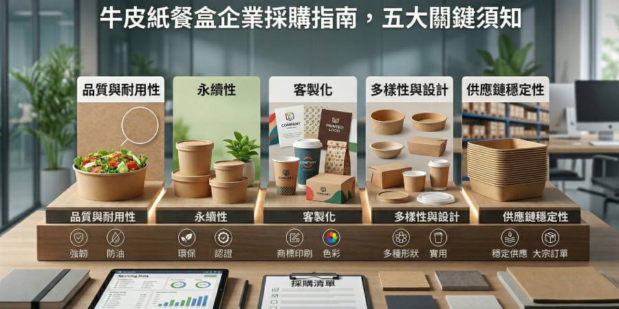 牛皮紙餐盒企業採購指南，五大關鍵須知