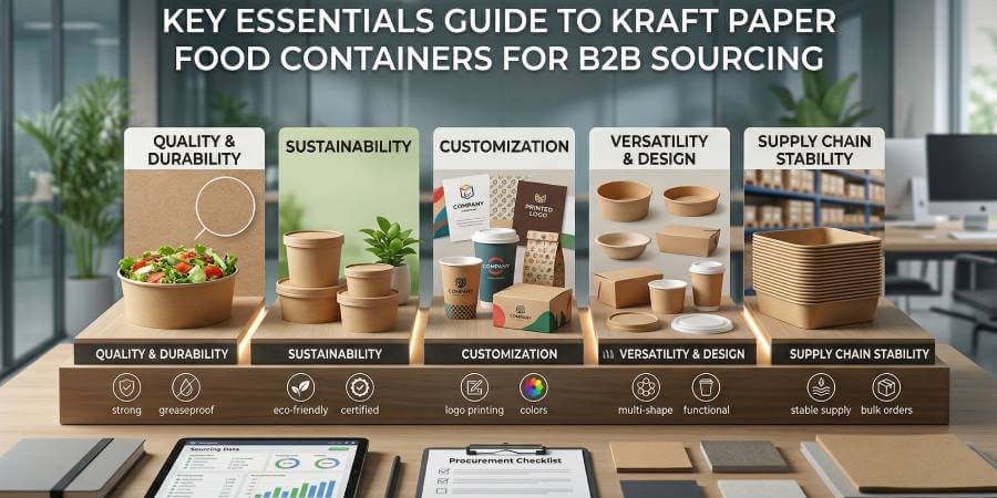 5 Key Essentials Guide to Kraft Paper Food Containers For B2B Sourcing