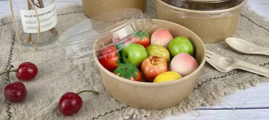 禾益佳 BPI 認證可生物降解甘蔗渣植纖餐盒，搭配分格設計