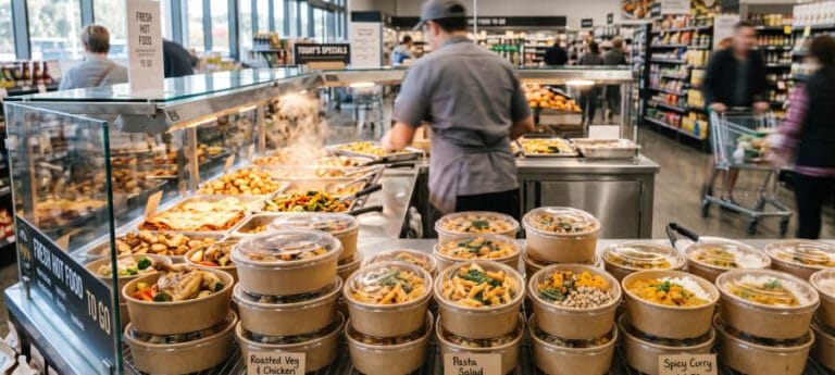 Deli Section Packaging Solutions for Supermarkets and Hypermarkets: Kraft Paper Container Applications