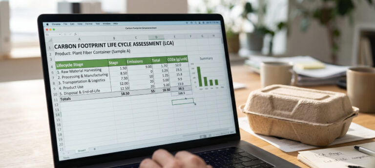 How to Calculate the Carbon Footprint of Plant Fiber Packaging: A Guide for B2B Buyers