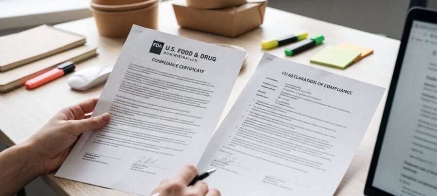 How to Request and Verify FDA and EU Food Safety Certification Documents From Kraft Paper Container Suppliers