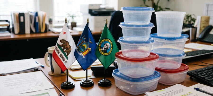 US State Plastic Restriction Laws: A Complete Guide for Buyers Shipping to California, New York, and Washington