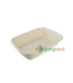 Rectangular Bagasse Takeout Container 32 oz