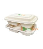 Rectangular Bagasse Takeout Container 32 oz