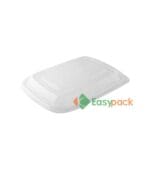 Rectangular Bagasse Takeout Container Lid 16oz
