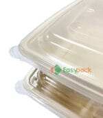 Square Bagasse Takeout Container 33 oz