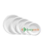 10 Inch 3-Compartment Bagasse Round Plate