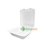 9 Inch Bagasse Clamshell Container