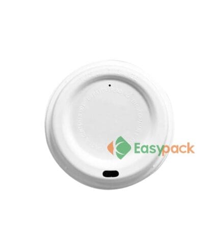 90mm Wood Fiber Paper Coffee Cup Lid