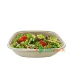 Extra-Large Square Bagasse Salad Box 48 oz