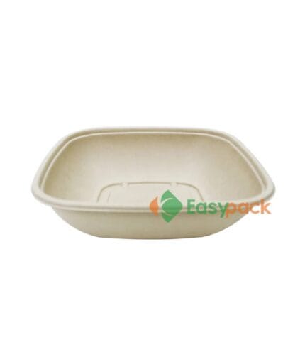 Extra-Large Square Bagasse Salad Box 48 oz