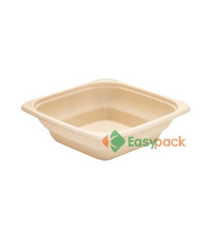 Standard Square Bagasse Salad Box 24 oz