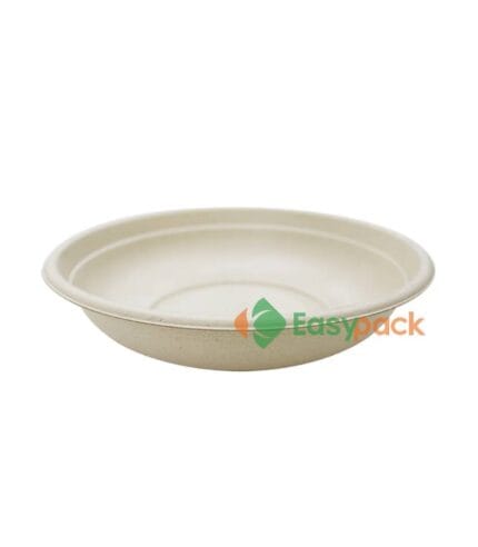 Round Bagasse Salad Bowl 24 oz