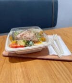 High-Capacity Square Bagasse Salad Box 32 oz