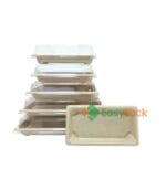 Bagasse Sushi Box with Lid 4 oz