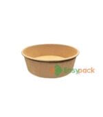 Round Kraft Paper Soup Bowl with Lid 500ml (16oz)