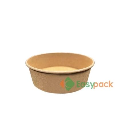 Round Kraft Paper Soup Bowl with Lid 500ml (16oz)