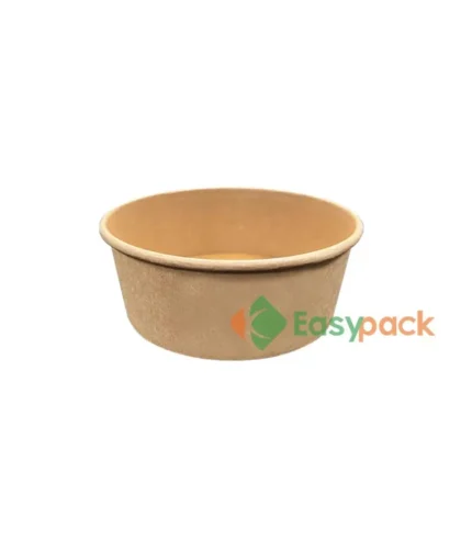 Round Kraft Paper Bowl with Lid 750ml (24oz)