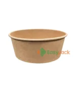 Round Kraft Paper Bowl with Lid 1000ml (32oz)