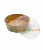 Kraft Brown Bowl with Lid 1000cc (32oz)