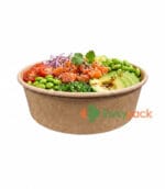 Kraft Brown Bowl with Lid 1000cc (32oz)
