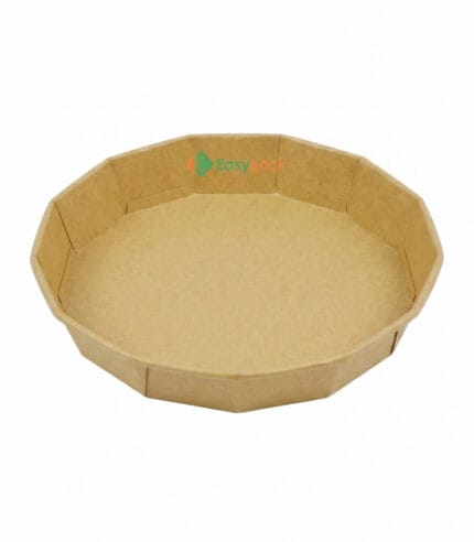Kraft Paper Round Catering Trays 11 Inch