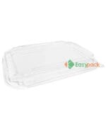 Divided 2-Compartment Rectangular Kraft To-Go Container 32oz/1000ml With Lid