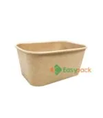 Rectangular Kraft Paper Container 1000ml KB1732