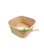 Square Kraft Paper Takeout Container 750ml (24oz)
