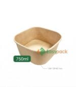 方形牛皮紙外帶餐盒 750ml /24oz