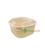 Square Kraft Paper Takeout Container 750ml (24oz)