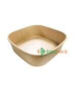 Square Kraft Paper Takeout Container 1000ml (32oz)