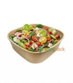 Square Kraft Paper Takeout Container 1000ml (32oz)