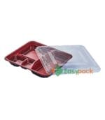 4-Compartment Microwaveable Bento Box (PP)