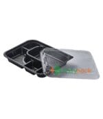 5-Compartment Microwaveable Bento Box (PS)