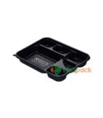 6-Compartment Microwaveable Bento Box (PP)