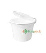 Clamshell Lid Compartment Microwaveable Heat Resistant Bowl 1000 ml