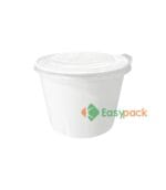 Clamshell Lid Compartment Microwaveable Heat Resistant Bowl 1000 ml