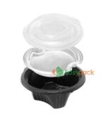 微波耐熱碗(PP透明蓋) 1000 ml
