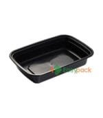 Rectangular Microwaveable Light Meal and Snack Box 28oz