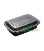 Rectangular Microwaveable Light Meal and Snack Box 32oz