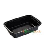 Rectangular Microwaveable Light Meal and Snack Box 38oz